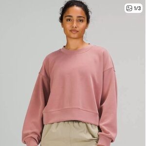 Lululemon Softstream Perfectly Oversized Cropped Crew size 10